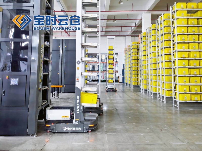 萧山智慧云仓-机器人分拣+打包+发货